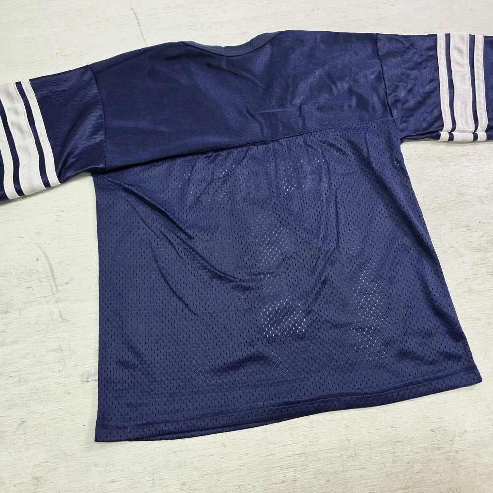Vintage Southwest Blue Mesh Football Jersey Third Street Youth‎ Boys M 10/12 USA